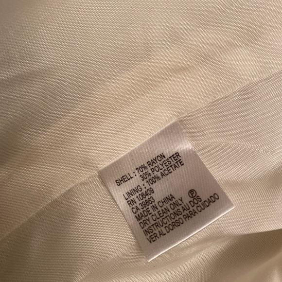 NWT Tahari White Blazer Suit Jacket with pants - Picture 6 of 6